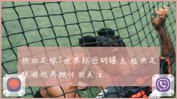 热血足球3世界杯密码曝光 经典足球游戏再掀怀旧关注