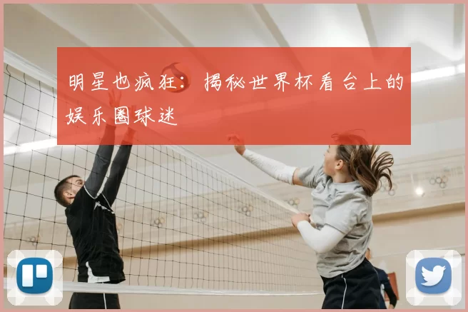 明星也疯狂:揭秘世界杯看台上的娱乐圈球迷