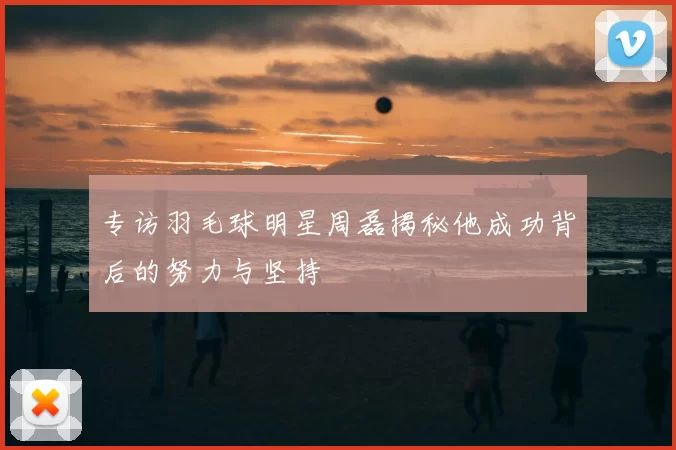 专访羽毛球明星周磊揭秘他成功背后的努力与坚持
